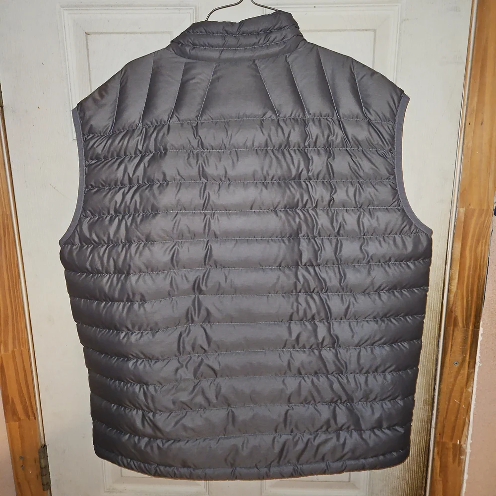 Patagonia Men's Charcoal Vest with Yellow Trim - Picture 4 of 7
